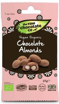 Raw Chocolate Almonds Snack Packs 25g